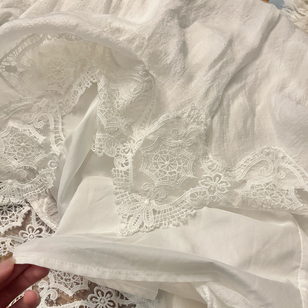 boho lace maxi skirt - Picture 4 of 4